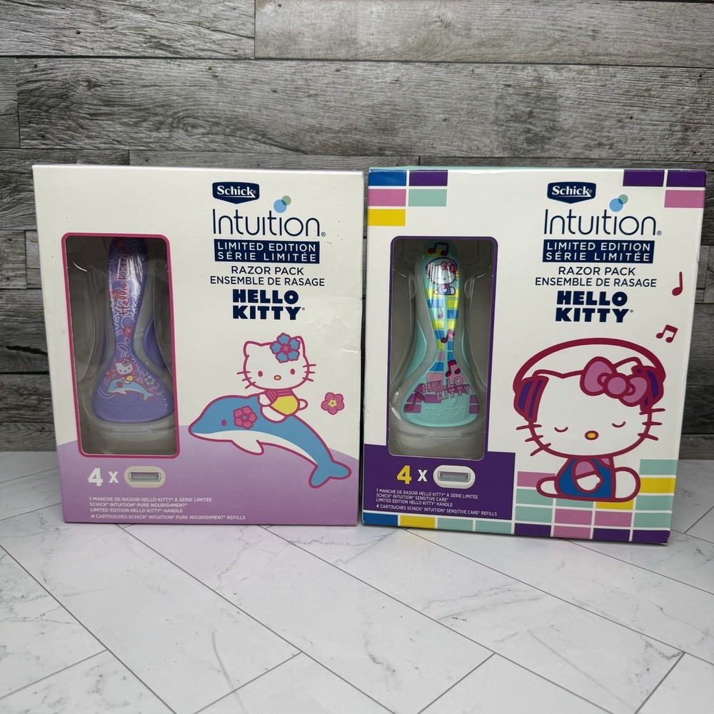 Schick Intuition Hello Kitty  - Limited Edition Sensitive Care Handle 8 in Total